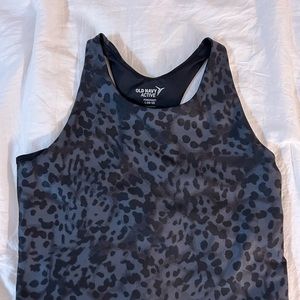 Kids leopard print power soft high beck sports bra